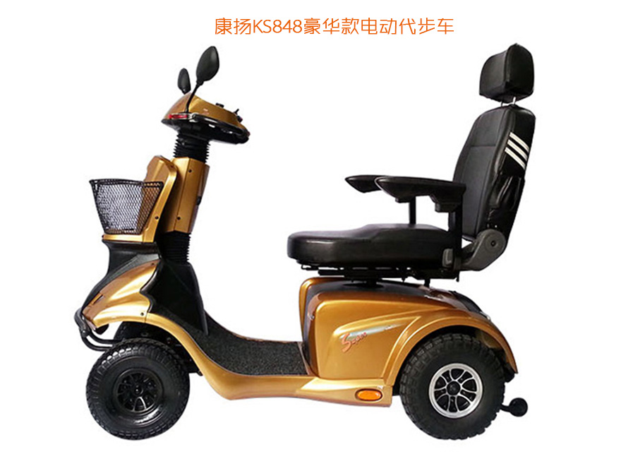 康揚(yáng)KS848老年電動(dòng)代步車,巨無(wú)霸豪華越野款老年代步車側(cè)面效果圖