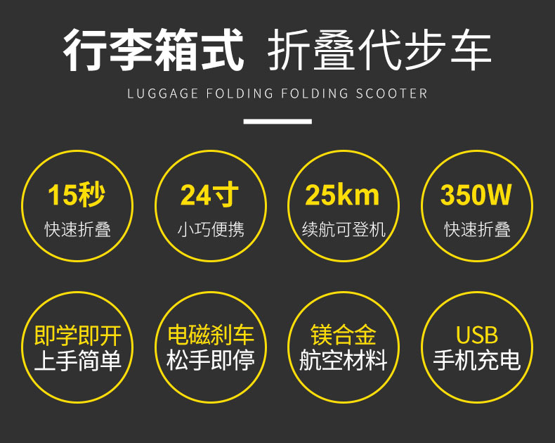 邁樂(lè)步S07行李箱式折疊老年電動(dòng)代步車(chē)尺寸參數(shù)