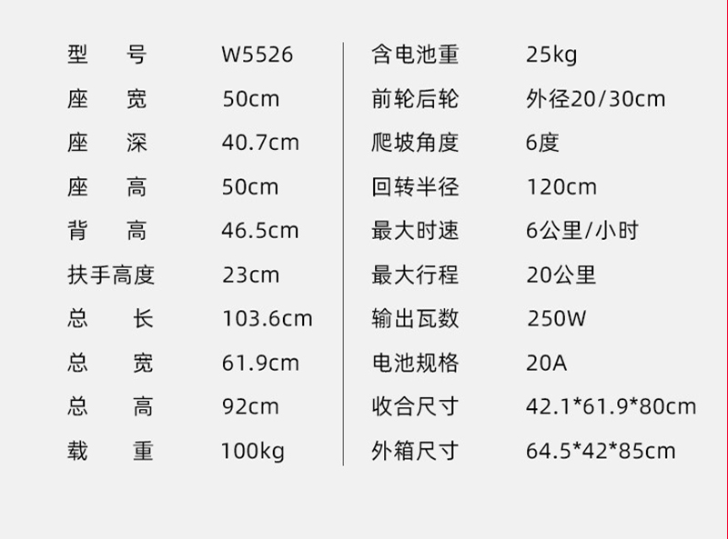 康揚(yáng)電動(dòng)輪椅飛揚(yáng)200輕便折疊鋰電電動(dòng)輪椅車(chē)