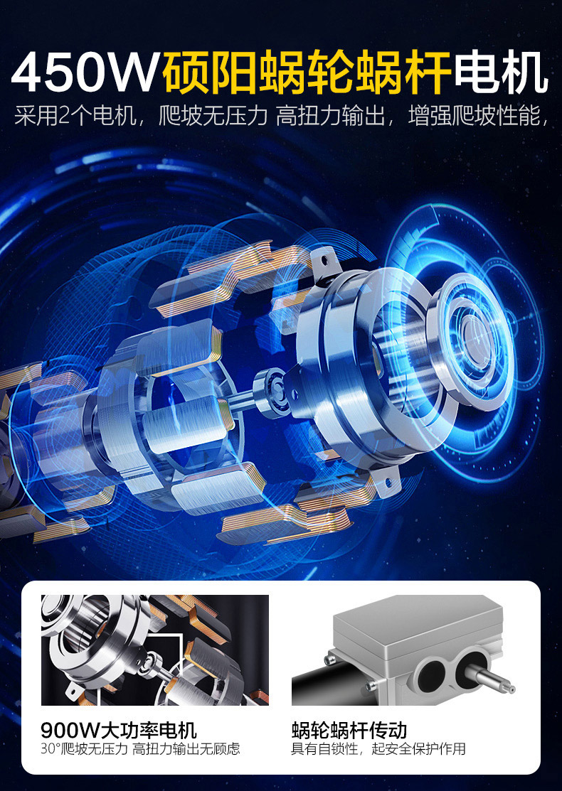 斯維馳SW1102C電動(dòng)輪椅的進(jìn)口電機(jī)