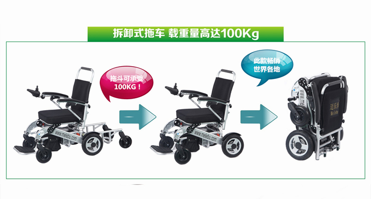 輕便折疊老人殘疾人電動輪椅車
