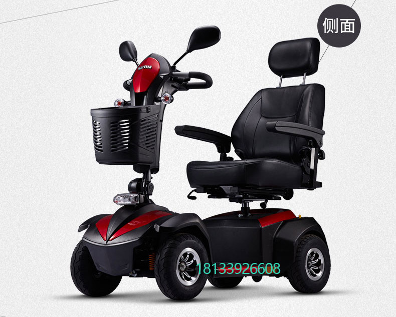 康揚(yáng)電動(dòng)輪椅代步車KS600側(cè)面圖