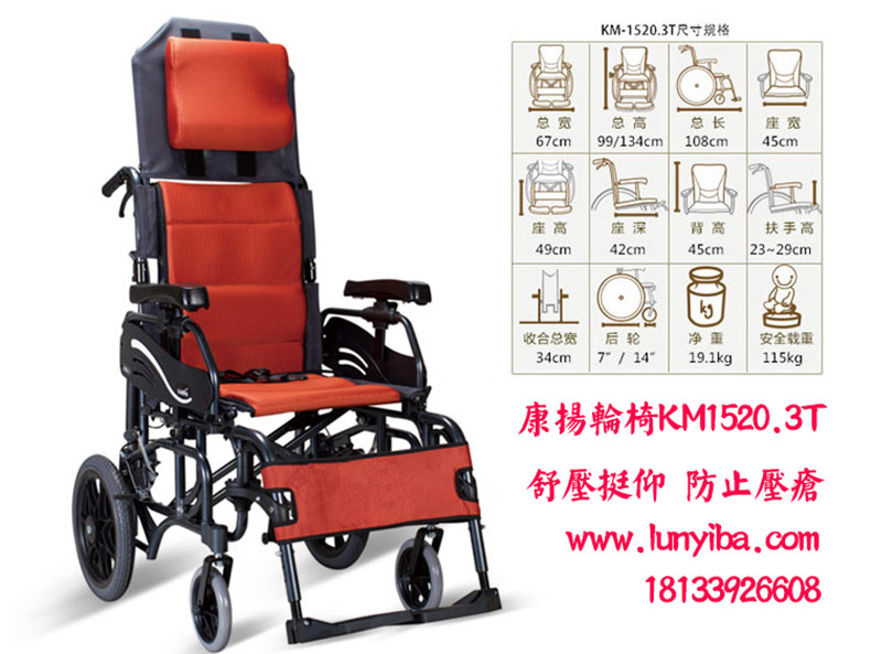康揚進(jìn)口輪椅KM1520.3T