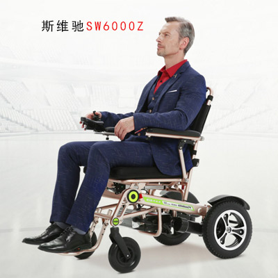 斯維馳電動(dòng)輪椅SW6000Z老人殘疾人折疊輪椅車(chē)