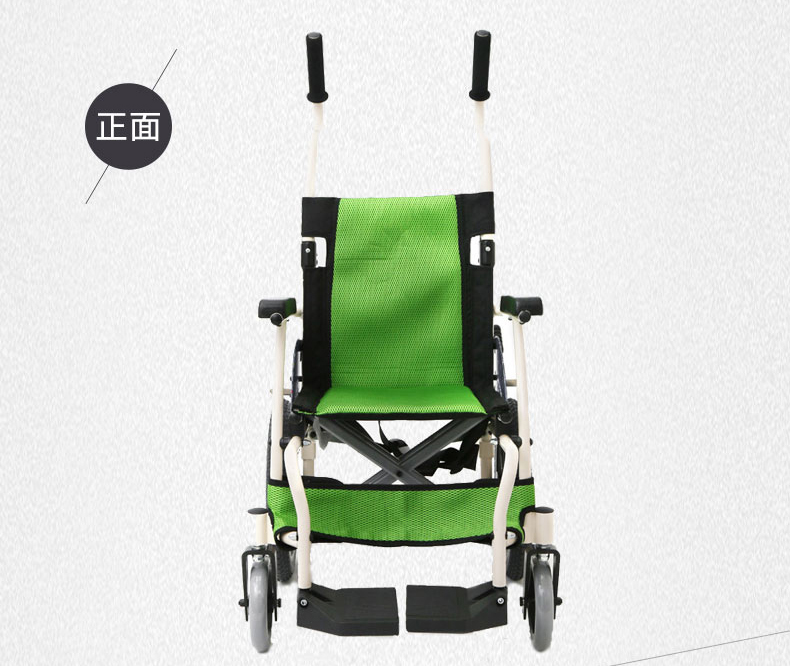 康揚(yáng)輪椅KM-7501輕便折疊 鋁合金兒童便攜式手推輪椅車