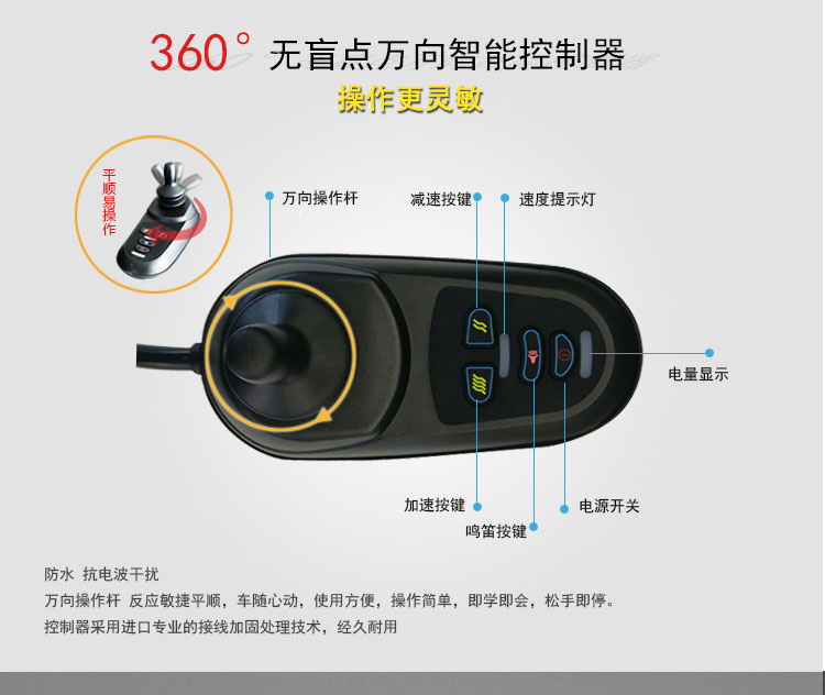 電動爬樓輪椅進口控制器