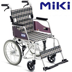 三貴MiKi輪椅MOCC-43JL老年人殘疾人便攜式輪椅車(chē)